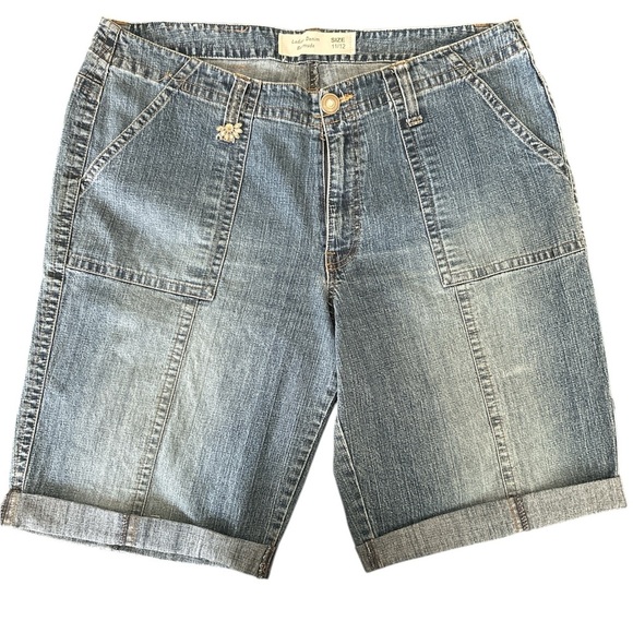Denim Bermuda Shorts cargo style size 11/12 - Picture 1 of 7